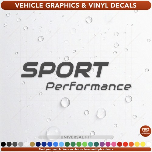 Sport performance car vinyl - sport,