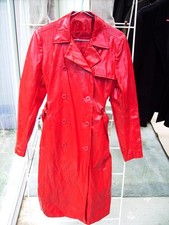 Ladies Vintage red pvc coat