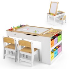 COSTWAY 2-in-1 Kids Art Table