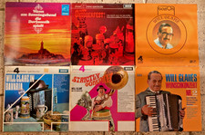 9 x WILL GLAHE (ACCORDIAN GERMAN FOLK) VINYL LP  RECORDS ALBUMS JOBLOT💥