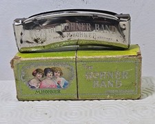 Vintage German M.HOHNER Harmonica Mouth Organ 'The HOHNER Band' 1930s in Key C