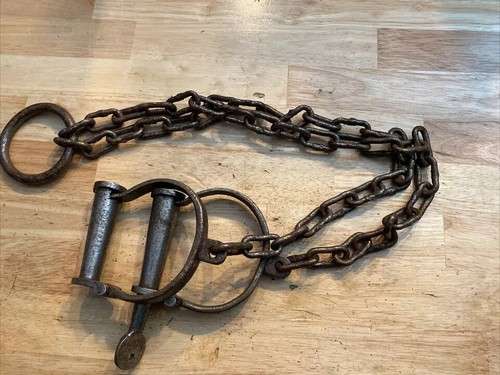 Iron shackles rustic jailer - shackles,