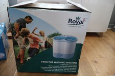 ROYAL 2KG PORTABLE TWIN TUB WASHING MACHINE WORKING ORDER