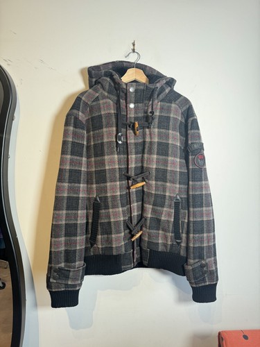 Schott wool plaid jacket size - wool,