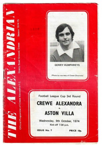 Crewe alexandra 1974 - 1974-75,
