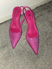 Zara rhinestone slingback high