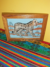 VINTAGE INDIAN REVERSE GLASS