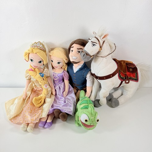 Disney store tangled plush set - store,