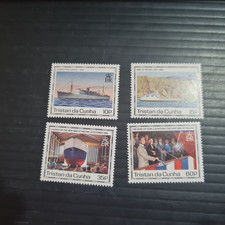 TRISTAN DA CUNHA 1990 SG 500-503 MAIDEN VOYAGE OF ST HELENA 11 MNH