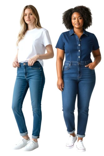 Ladies mid rise ankle skinny - mid,