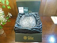 RARE BOXED GALWAY Crystal  LARGE MILLENNIUM VASE 19.3cms/7.5" SIGNED & LABELLED