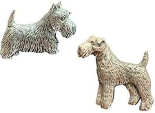 Set Of 2 Terrier Dogs