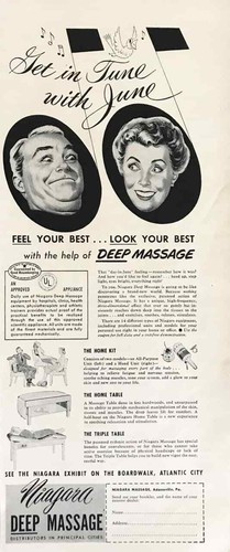1952 niagara massage equipment - niagara,