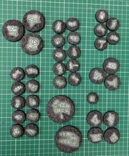 Custom Necron Bases - Painted and Unpainted - Warhammer 40,000/ 40k Indomitus