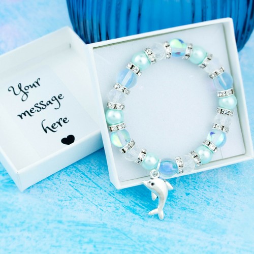 Dolphin bracelet personalised - dolphin, bracelet,