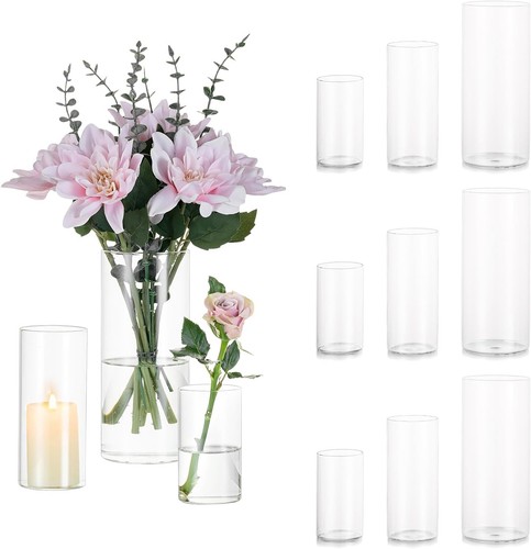 Cylinder glass flower - cylinder, vase