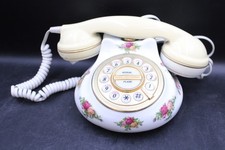 1962 ROYAL ALBERT Old Country Roses Bone China Retro ROTARY TELEPHONE - R14