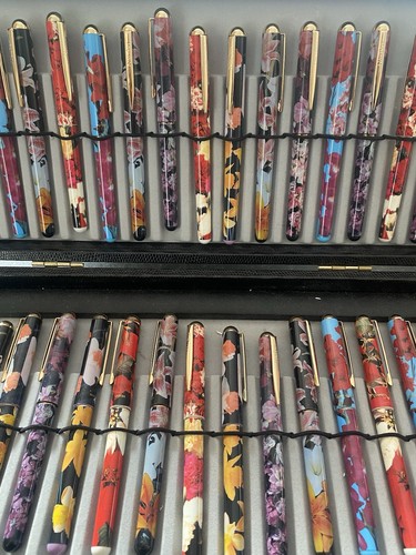 Flower design rollerball pens - design,