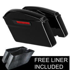 Vivid Black Hard Saddle Bags
