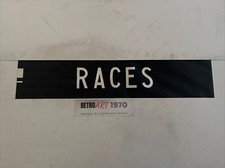 Races Horse Greyhound - Nottingham Vintage Bus Blind 1973 36”x 6” GIFT