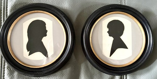 Vintage pair silhouettes of - vintage,