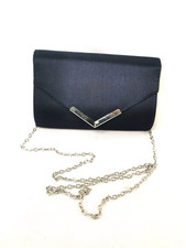 Women's Quiz Satin Clutch Bag Evening Bridal Wedding Party Prom Chain Handbag