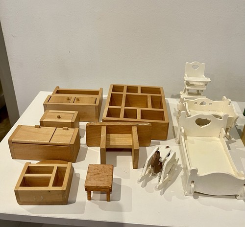 Dolls house furniture bundle - house,