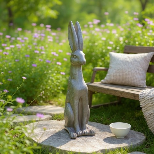 Garden ornaments rabbit - ornaments,