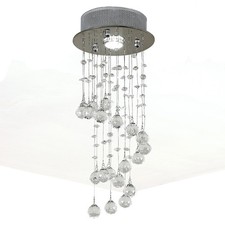 HOMCOM Crystal Ceiling Light
