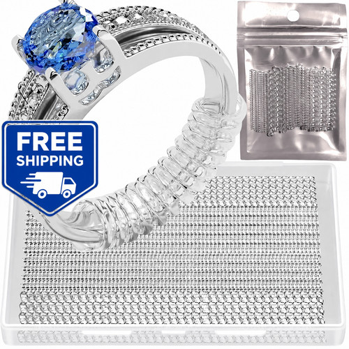 4pcs ring size - size, clear