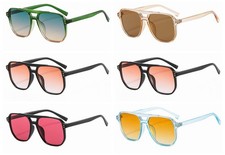 Retro Double Beam Tinted Blue