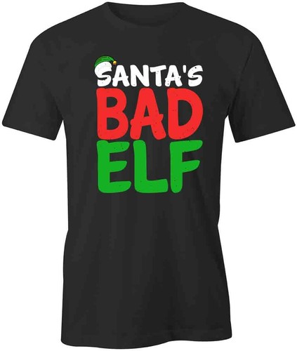 Santa bad elf - elf, tshirt