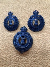Isle Of Wight Rifles  officers cap & collar badges  8thHampshire Regiment  