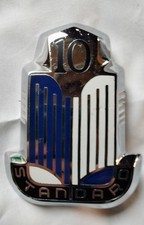 Standard Ten Front Grille Badge NOS