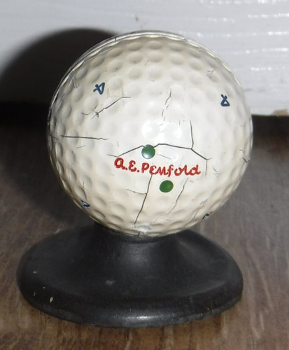 Antique golf ball card - card, display