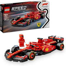 LEGO Speed Champions Ferrari SF-24 F1 Race Car Toy - Model Kit W/A Formula 1 Dri