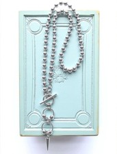 Silver Lariat Y Beaded Ornate