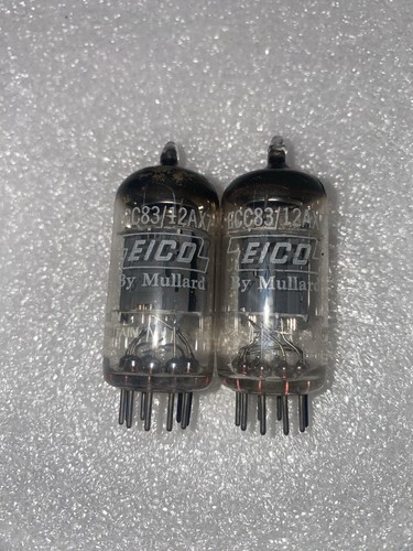 Matched pair mullard ecc83 - matched,