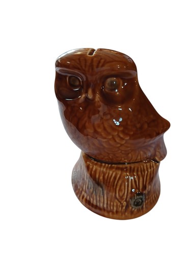 Vintage ceramic owl money box - vintage,