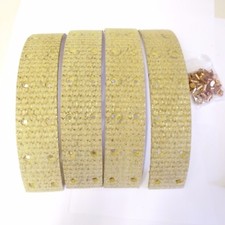 BRISTOL 404 405 1953 - 1958 NEW REAR BRAKE LININGS SET OF 4 WITH RIVETS  AB113