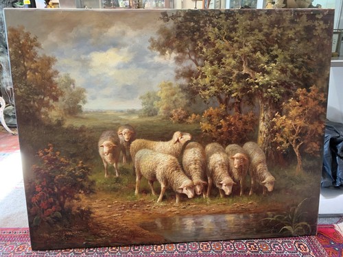 Massive rural oil - on, canvas