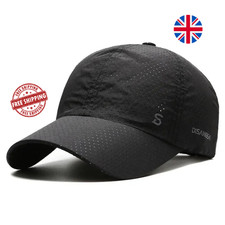 Men's Quick Dry Running Cap Lightweight Breathable Sports Baseball Hat Summer