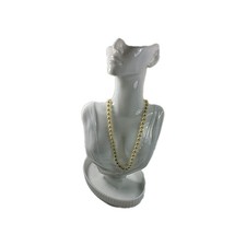 Ivory Glass Faux Pearl Bead Necklace Costume Jewellery OCT768