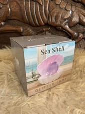 Oyster sea shell glitter - oyster, lamp