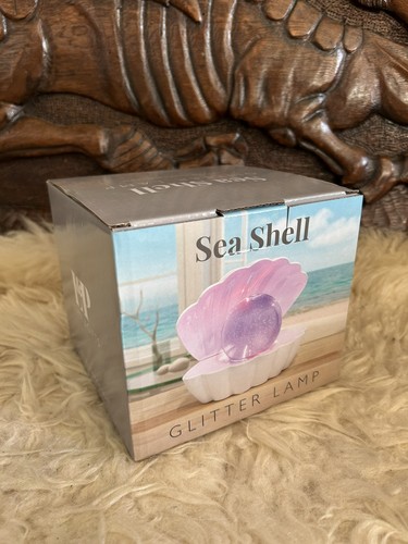 Oyster sea shell glitter lamp - oyster,