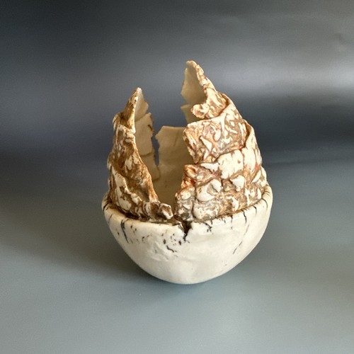 Unusual studio pottery - pottery, bivalve