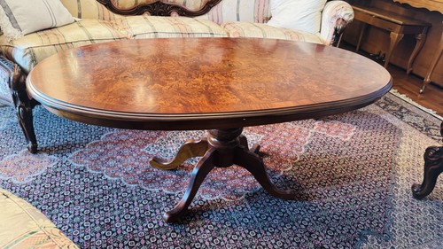 Burr walnut oval - walnut,