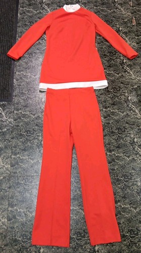 Vintage orange stewardess - vintage,