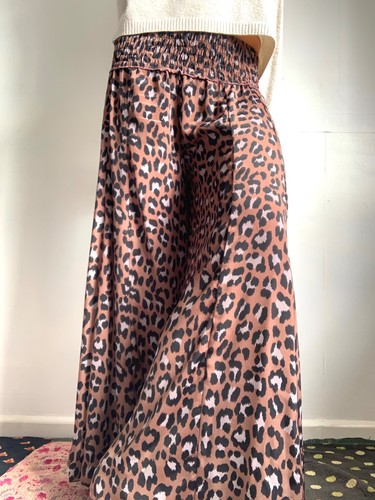 Wide leg trousers - leg, silky