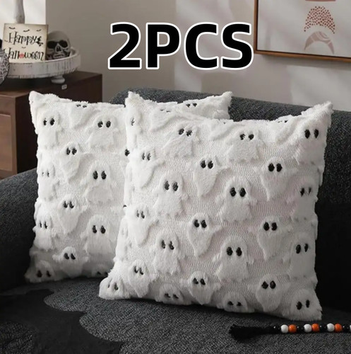2pcs halloween ghost - faux, fur